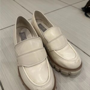 MIA Cream Platform Loafers size 6.5 pre owned.